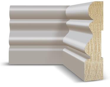 Sample photo image of a cross section of moulding